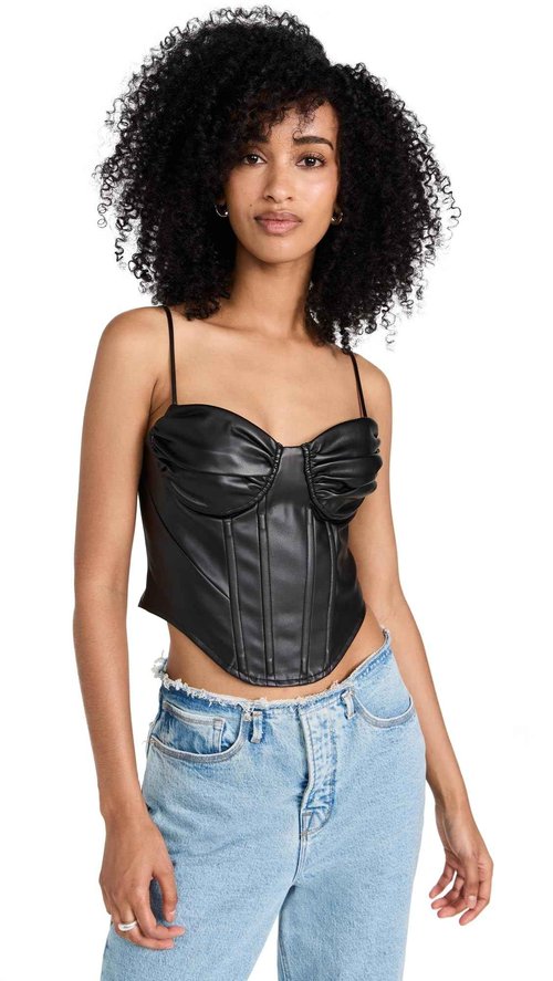 ASTR the label Women's Trishna Top, Black, S