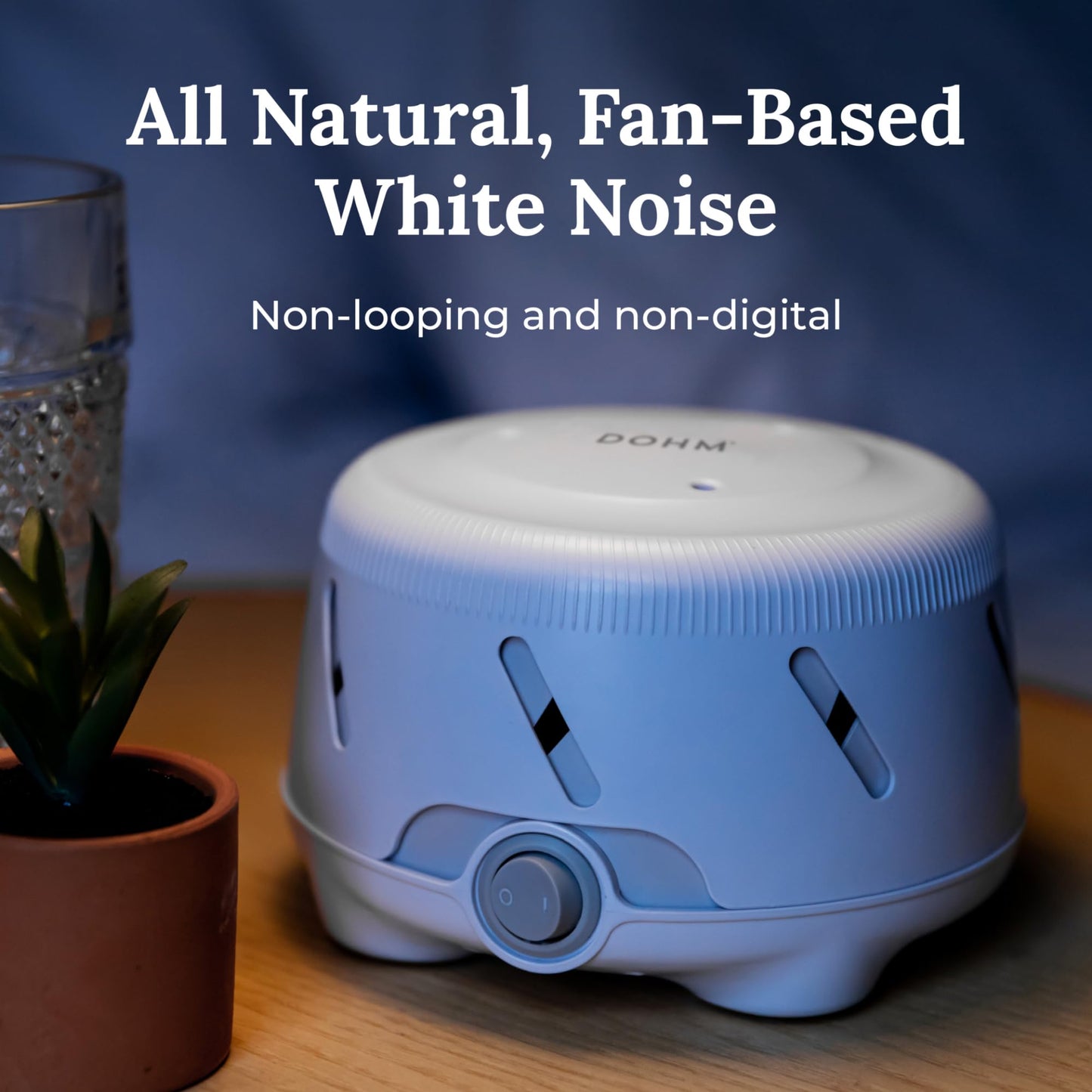 Yogasleep Dohm Uno 2 Pack White Noise Sound Machine, Real Fan Inside for Non-Looping White Noise, Sleep Aid, Office Privacy & Meditation for Adults & Baby, Registry Gift (White)