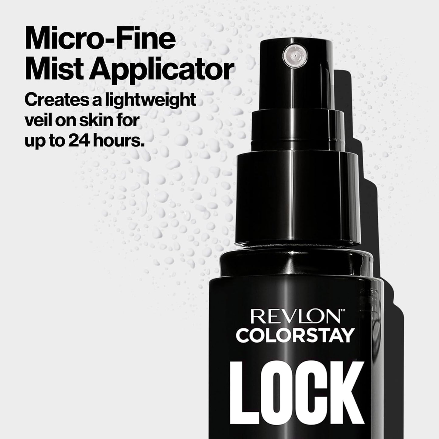 Revlon Colorstay 24 Hr Lock Setting Mist, Keeps Face Makeup from Melting & Fading, Mattifying, Blurring & Oil Absorbing Spray, Transfer-Proof & Mask Friendly, 1.9 fl oz