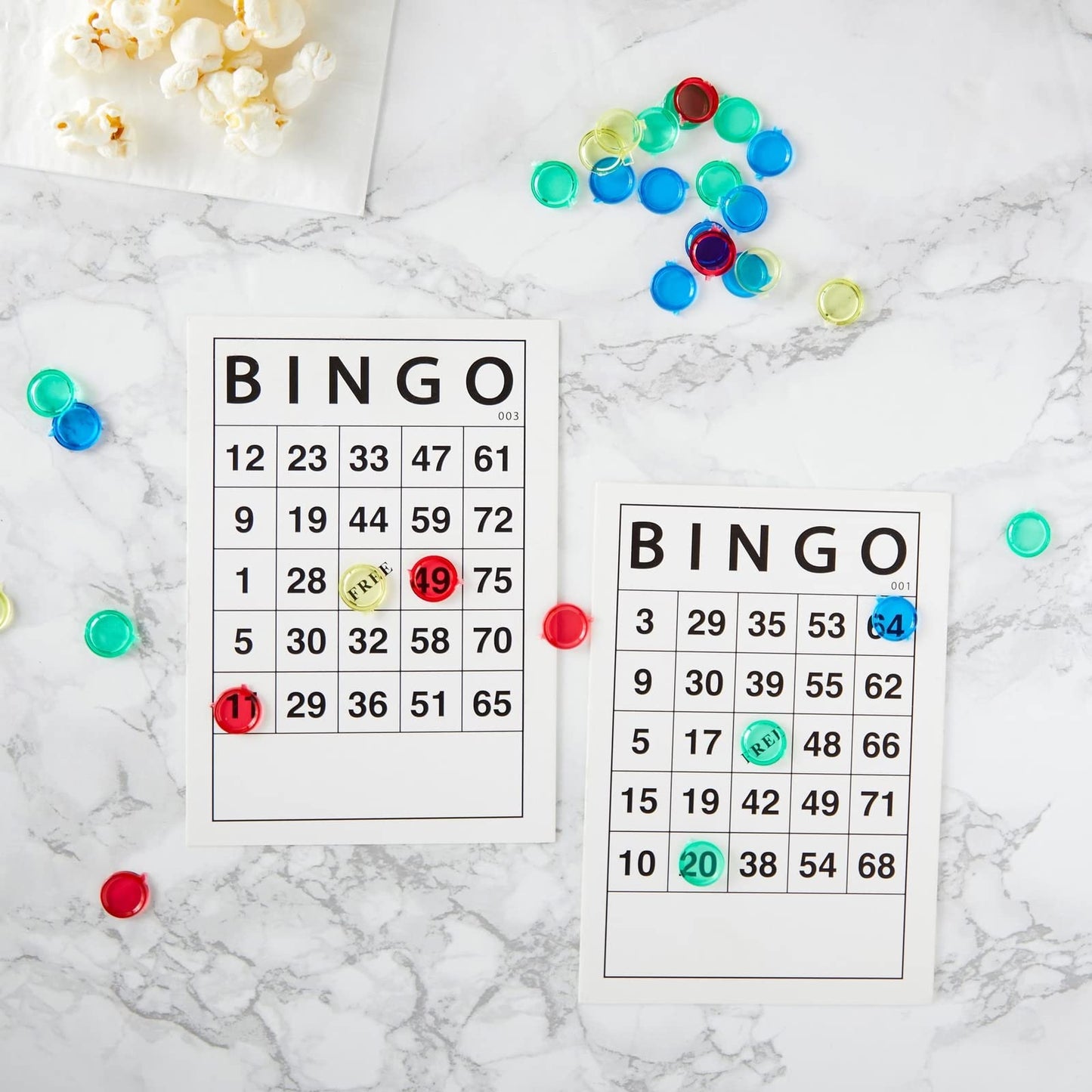 Juvale 180 Sheets Reusable Paper Bingo Cards Bulk for Adults, Disposable Number Game Set for Large Groups (6x4 in Paper Sheet)