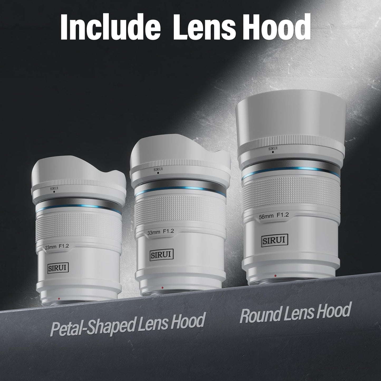 SIRUI Sniper 33mm Autofocus Lens, F1.2 Wide Angle APS-C Camera Lens for A5, A6, FX30, ZV-E10 (E Mount, White)