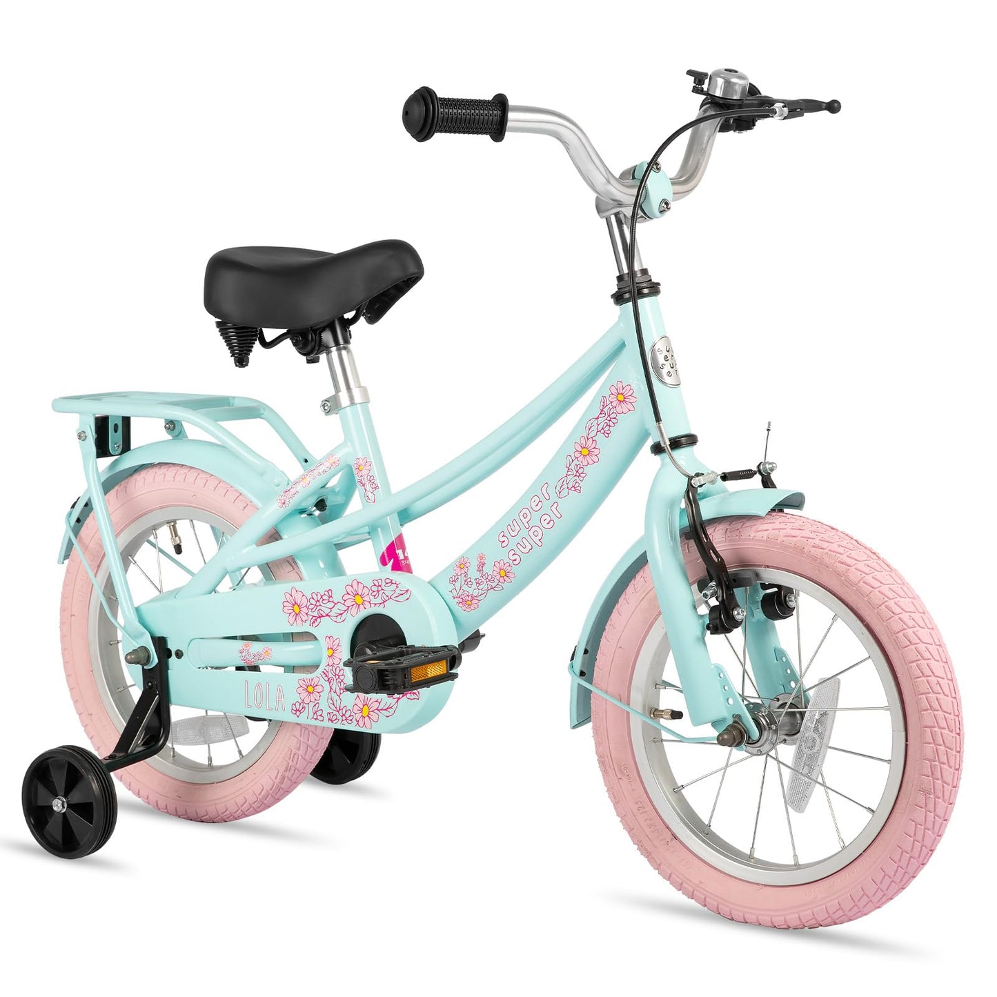 JOYSTAR 20 Inch Kids Bike Lola Girls Bike for 7-10 Years Princess Children Bicycle with Kickstand Kids' Bicycles Mint Green