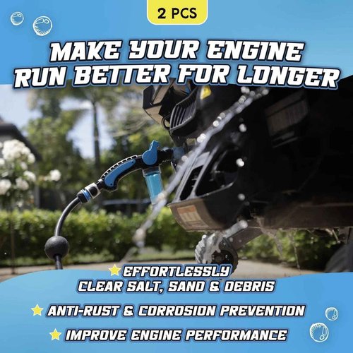 Salty Captain Marine Engine Flush Kit - Clean, Optimize & Protect Jet Ski Engine Cooling System & Exhausts, Universal Motor Flush Adapter & Outboard Boat Performance Maintenance Solution