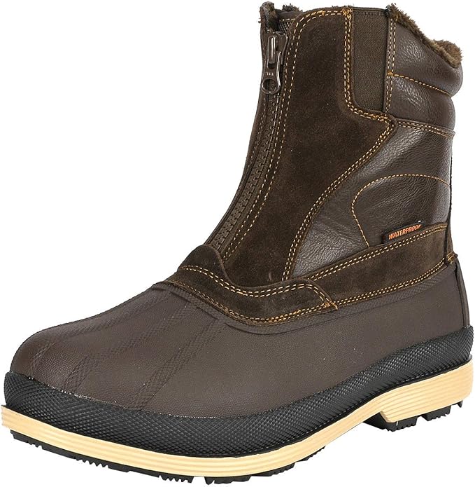 NORTIV 8 Men's Insulated Waterproof Winter Snow Boots Warm Outdoor Boots for Cold Weather