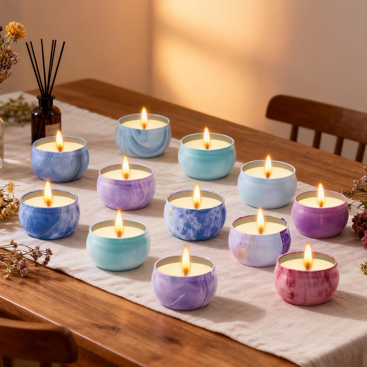 Scented Candles Gift Set, Candles for Home Scented 12 Pack, Soy Wax Aromatherapy Candle Set, 300 Hour Long Lasting, Birthday Gifts for Women Best Friends Sister Colleague