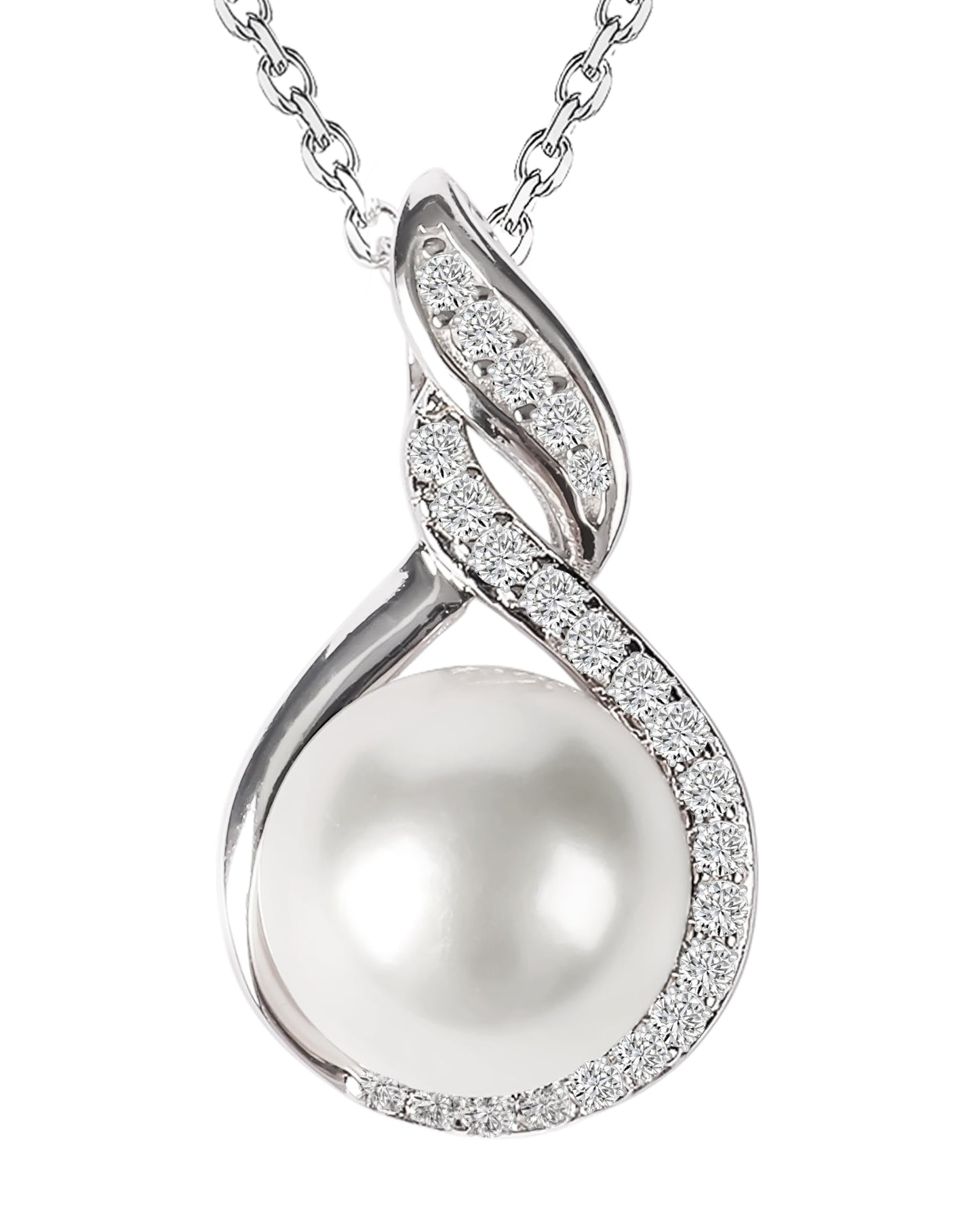 Gifts For Wife Wedding Anniversary - mothers day gifts - AAA+ Real Pearl Necklaces For Women (18k Gold Platting 925 Sterling Silver) mother's day gift ideas Birthday Freshwater Pearl Necklace