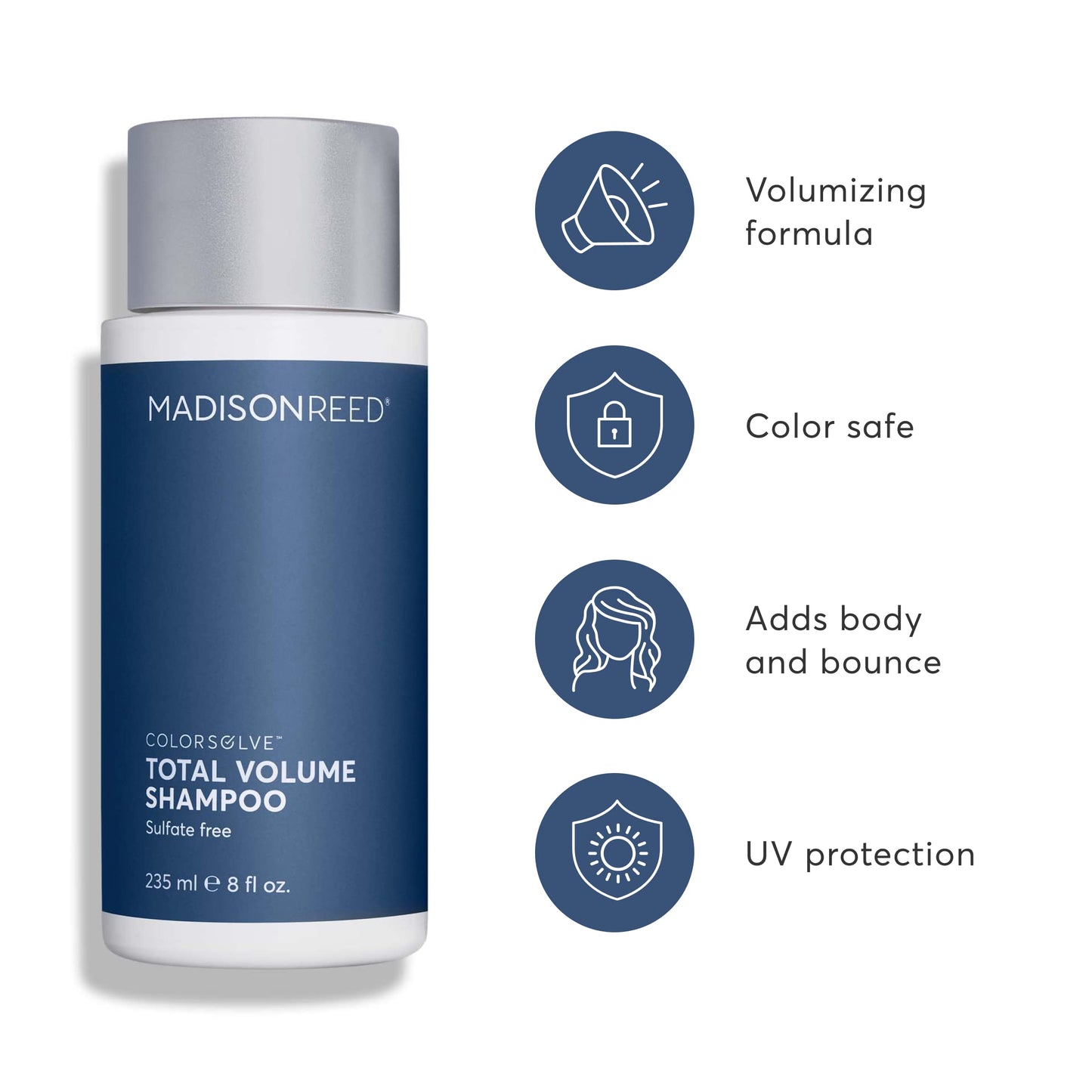 Madison Reed ColorSolve Total Volume Shampoo, Volumizing Shampoo, Add Body To Fine And Medium Hair, Sulfate-Free, Protects Color
