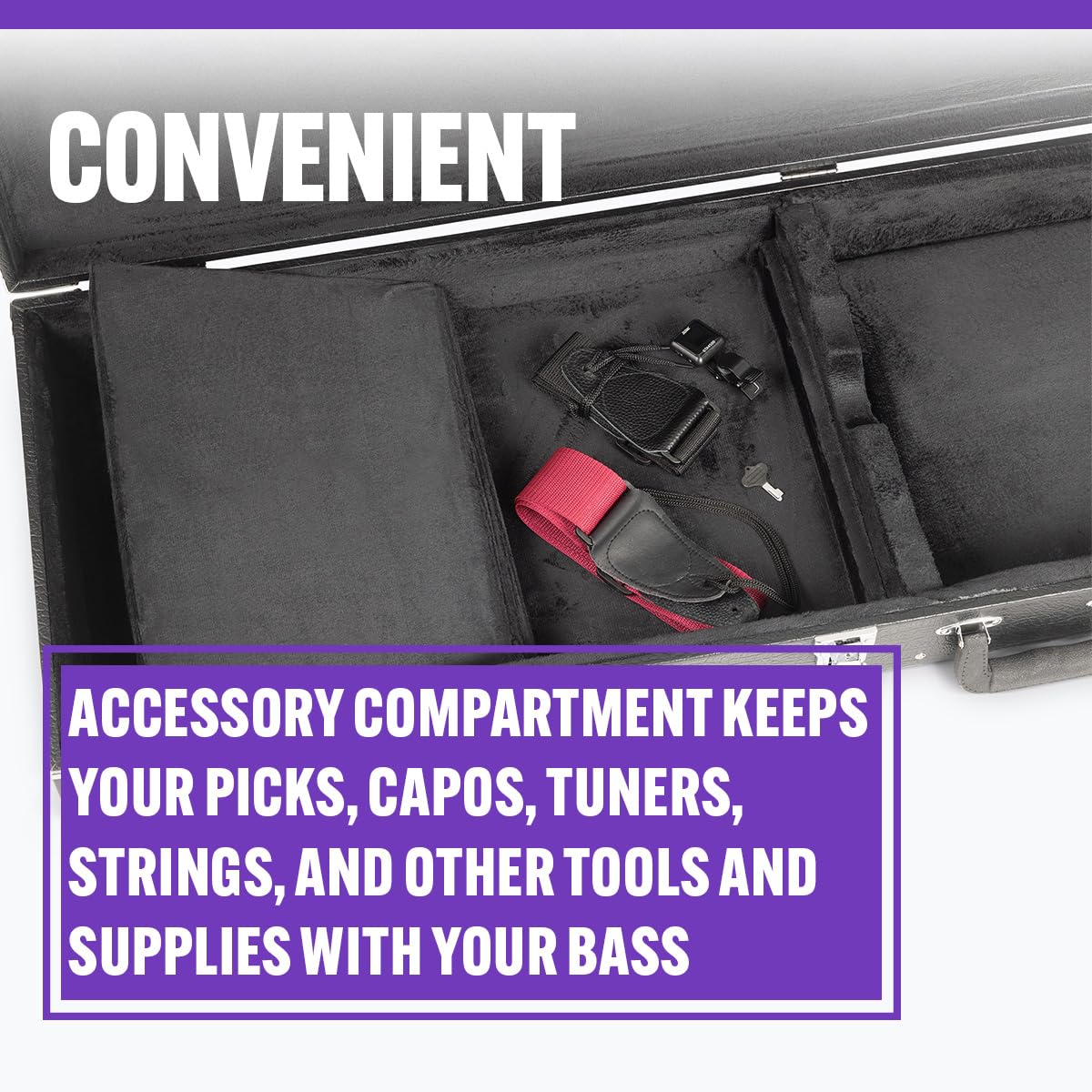 On-Stage - Hardshell Bass Guitar Case (Gcb6000B)