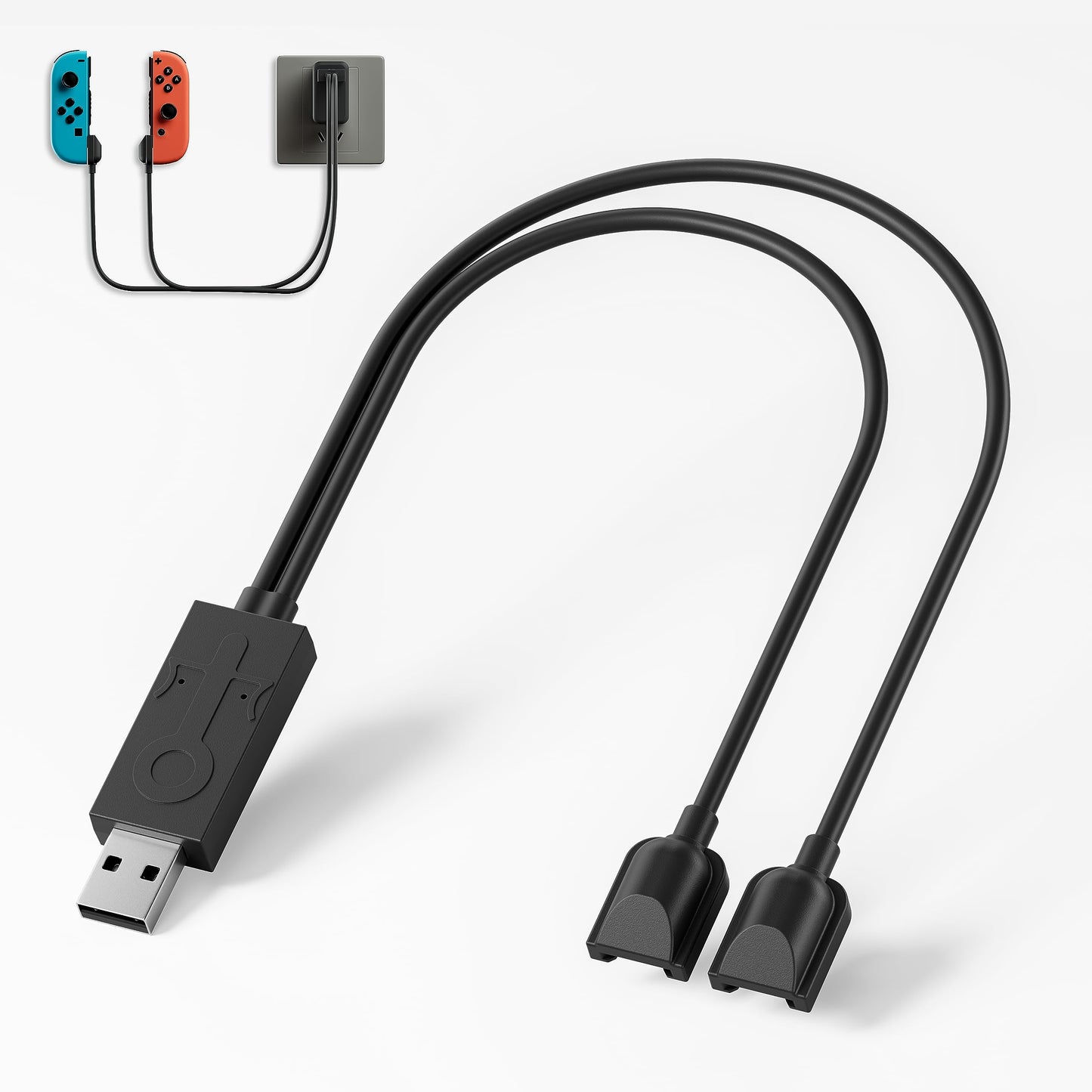 Kstkry Switch Controller Charging Dock Compatible with Nintendo Switch & OLED Model Joy Con with LED Indication