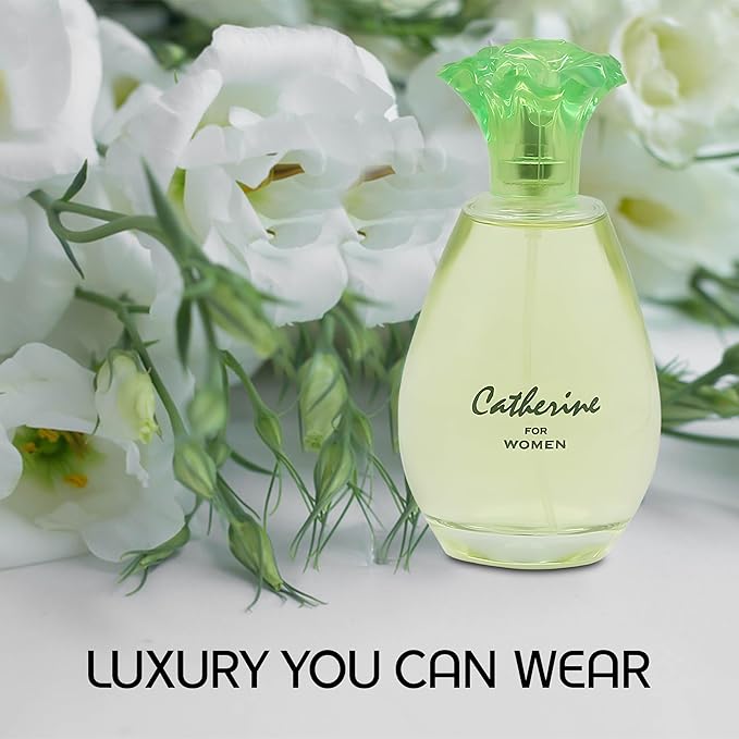 4-Piece Women's Perfume Set with 10ml Rollerball, EDP Collection, Variety of Fragrances,Long Lasting Fragrance (Catherine/Kiss Me/Gorgeous Flower/COOL GIRL-Pink)