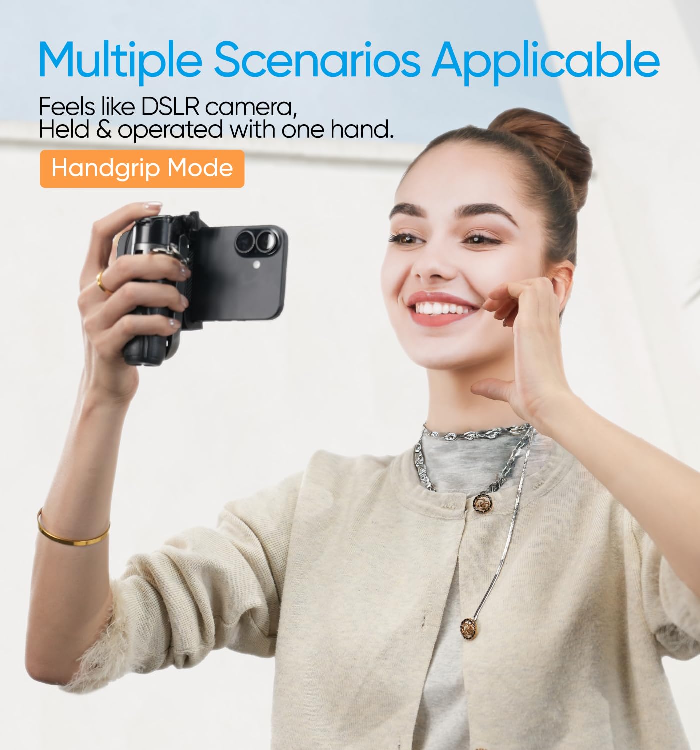 Magic John Phone Tripod, Portable Selfie Stick, Pocket Size Selfie Stick For Iphone, Tripod For Phone With Wireless Detachable R