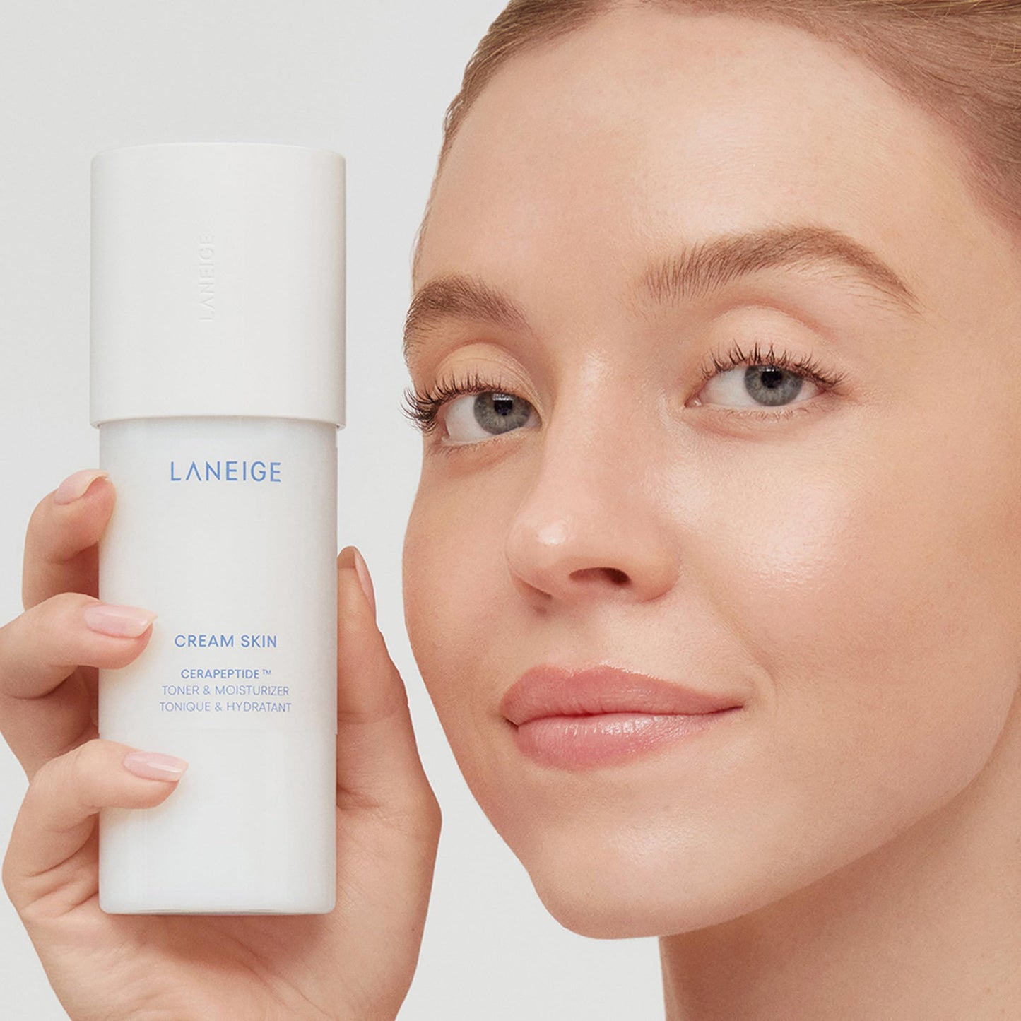 LANEIGE Cream Skin Refillable Toner & Moisturizer Mini Mist Spray with Ceramides and Peptides: Korean Milky Toner, Amino Acid, N