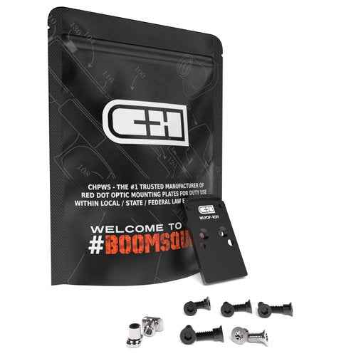 C+H Red Dot Mounting Plate Compatible with Walther PDP 1.0 | Compatible with Trijicon RMR/SRO | Holosun 407C/507C/507Comp/508T | Made in The USA