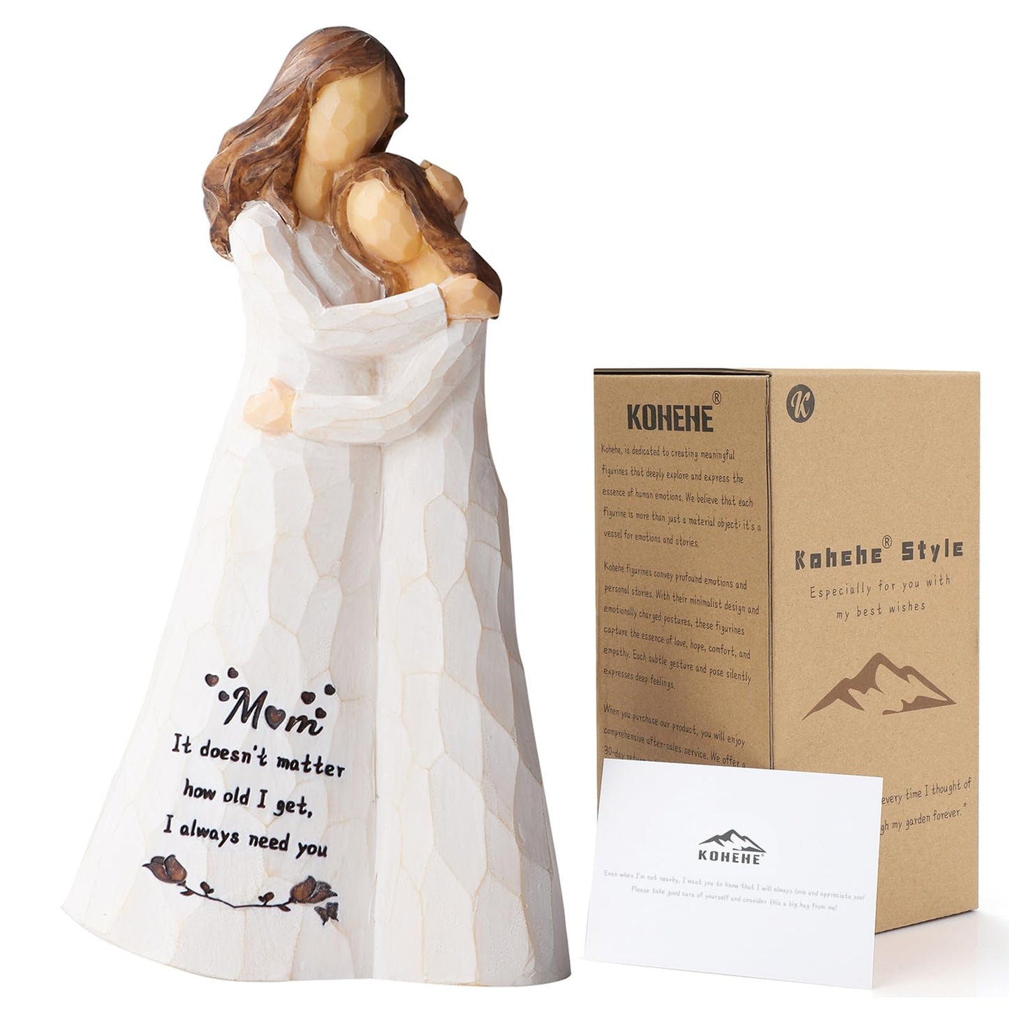 Mom Birthday Gifts,Mom Gifts from Daughters,5.5'' Mother and Daughter Figurine,Meaningful Gift for Mama on Birthday and Mother's Day (Mom Gifts)