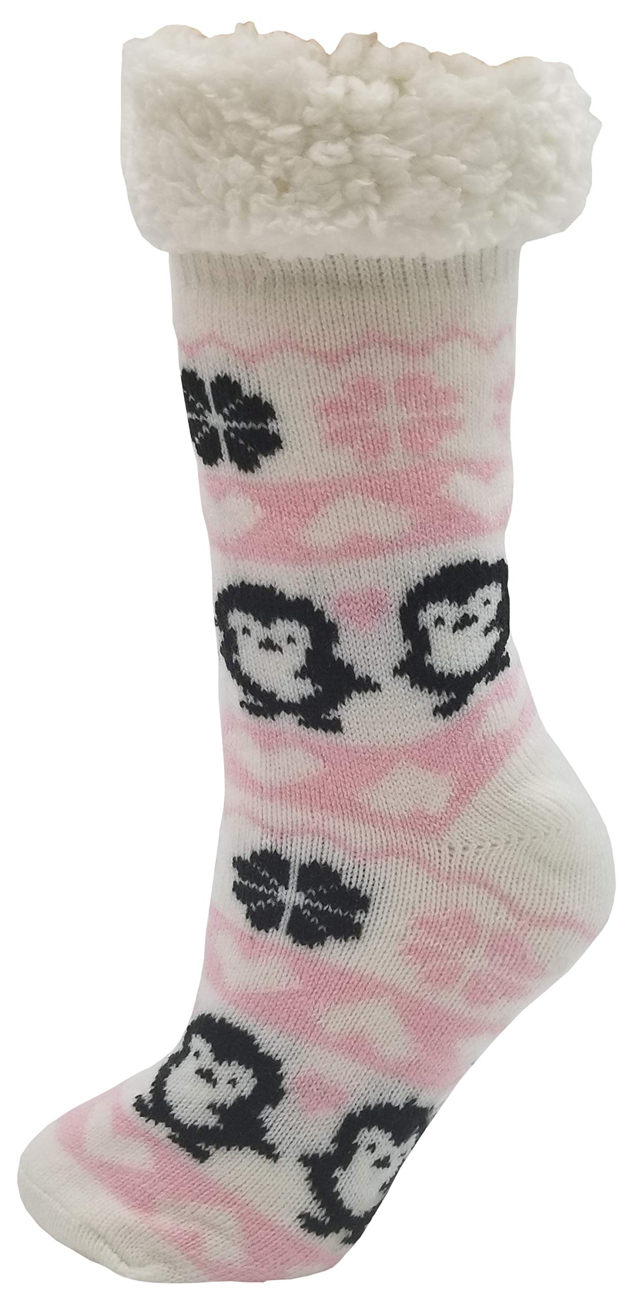 Heart Print Crew Socks for Women, Bulk Valentines Day Pink Love Colorful Pattern Novelty Galentines, Mothers Day