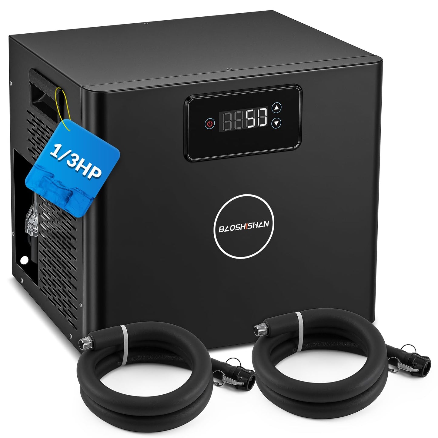 BAOSHISHAN 1/3 HP Cold Plunge Chiller for Ice Bath Tubs, Down to 42°F