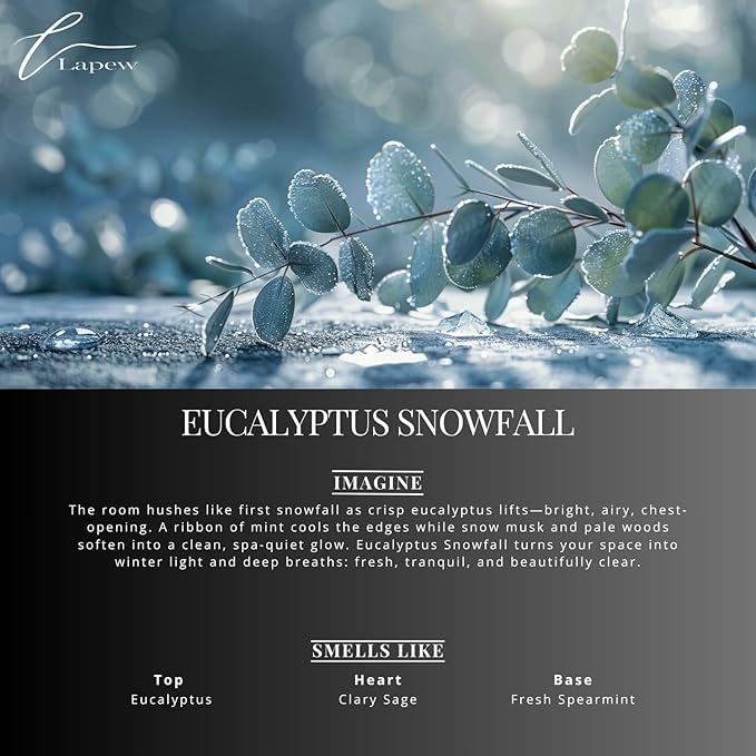 Eucalyptus Snowfall Carpet Freshener Powder 16 oz | Powerful Odor Eliminator for Home | Upholstery Deodorizer | Carpet Deodorizer | Cat Litter Box