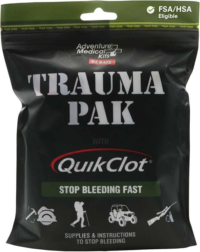 Adventure Medical Kit Trauma Pak First Aid Kit with QuikClot - First Aid Kit for Emergency Supplies, Camping Essentials & ...