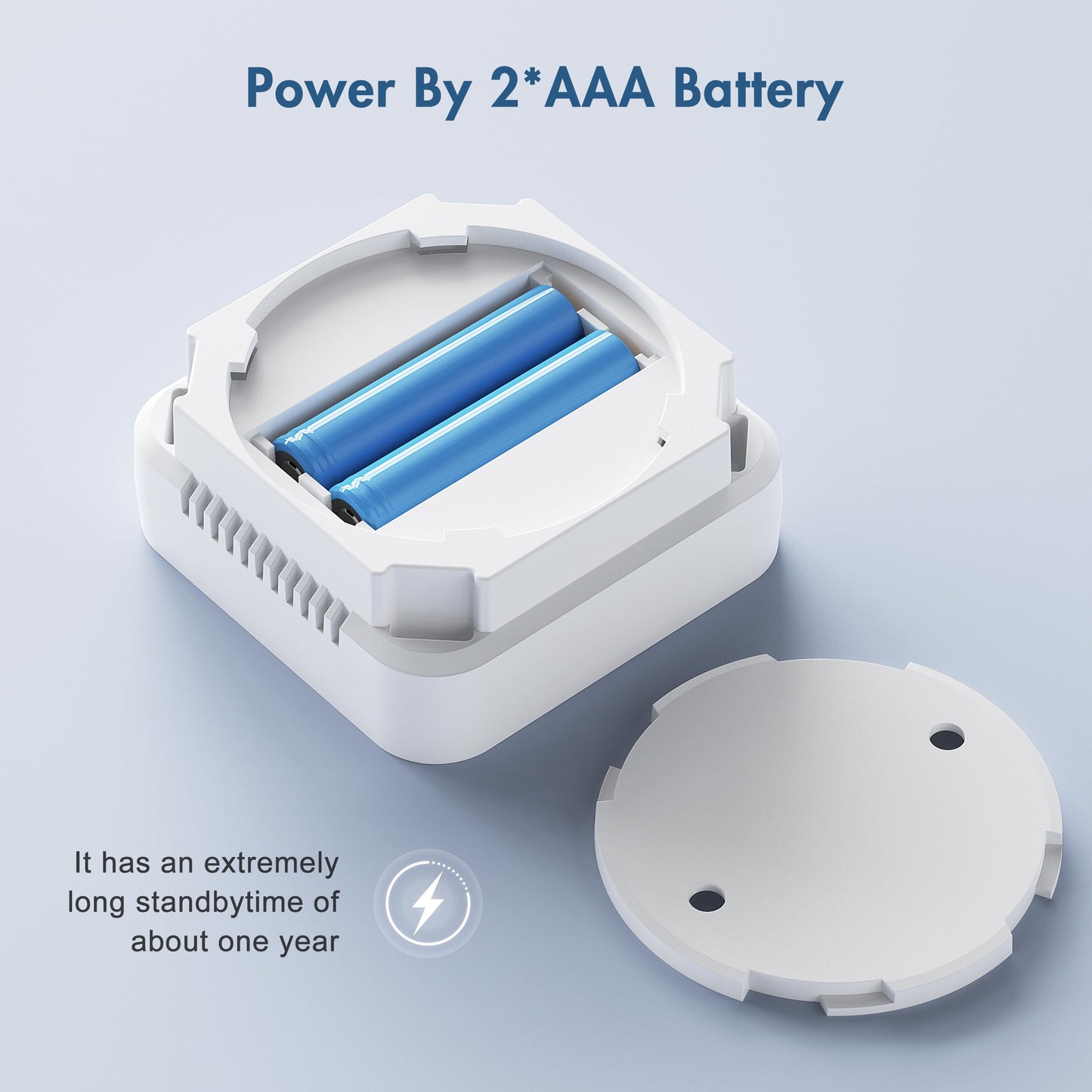 Portable Carbon Monoxide Detector,Mini Travel Carbon Monoxide Detector Power by AAA Battery,Carbon Monoxides Alarm for Camp Motor Home Basement Hotel (1, White)