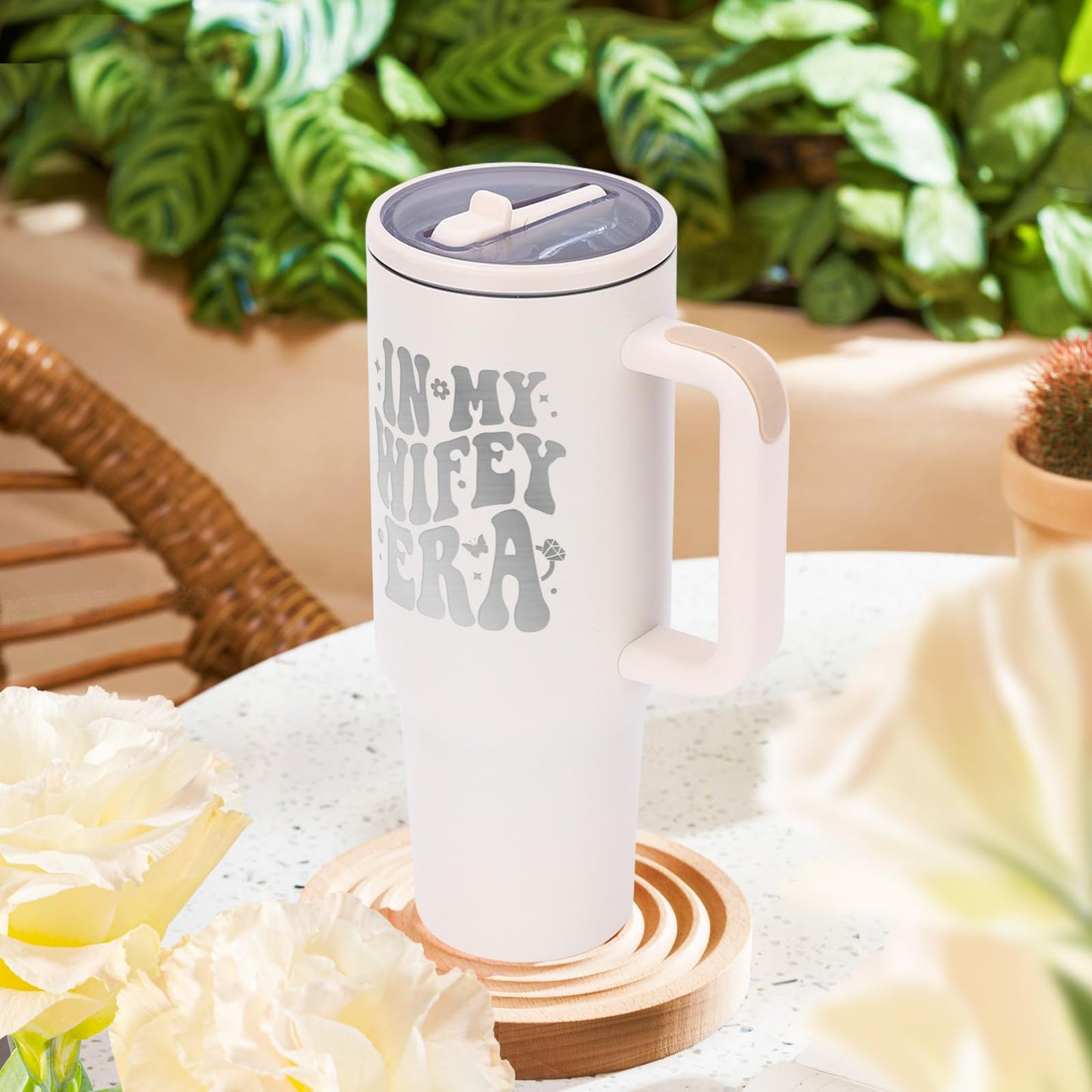 JETIKON Bridal Shower Gifts for Bride In My Wifey Era 40oz Tumbler with Lids Straws Bride Wifey Cup Bride Gifts Bachelorette Gifts for Bride to Be Wedding Gifts for Bride Engagement Gifts for Her