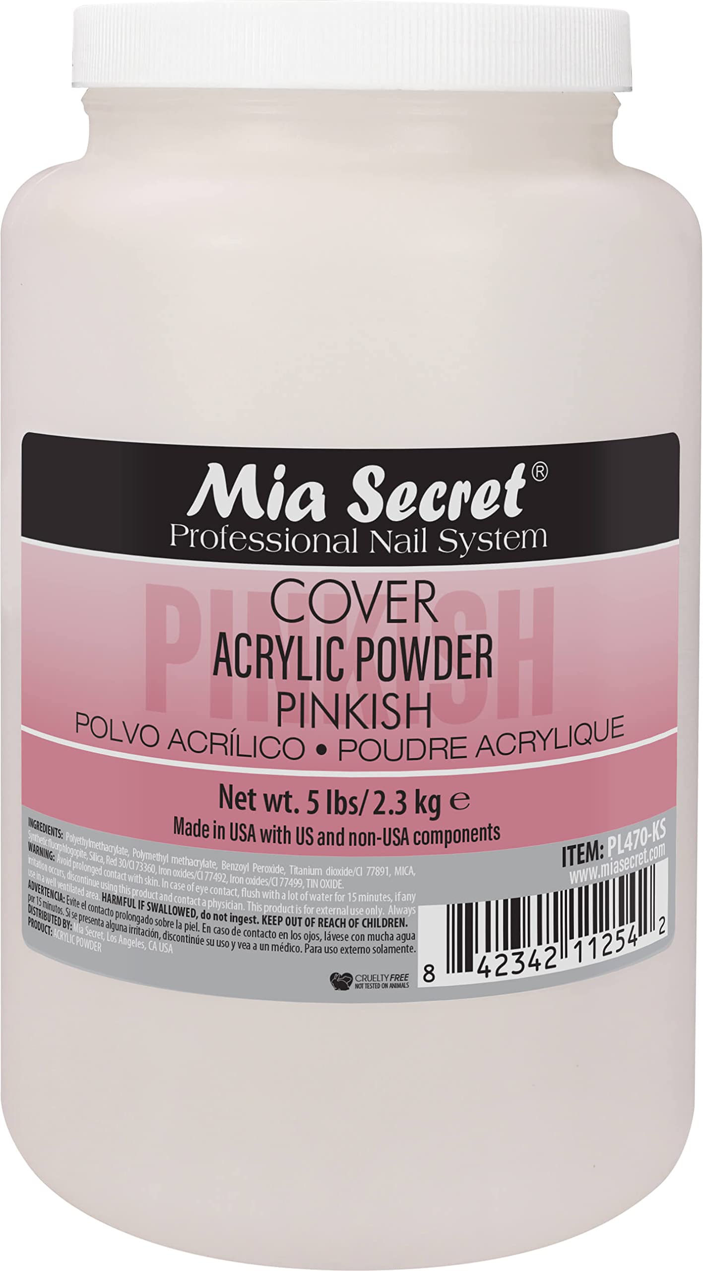Mia Secret COVER PINKISH Acrylic Powder (5 LBS)