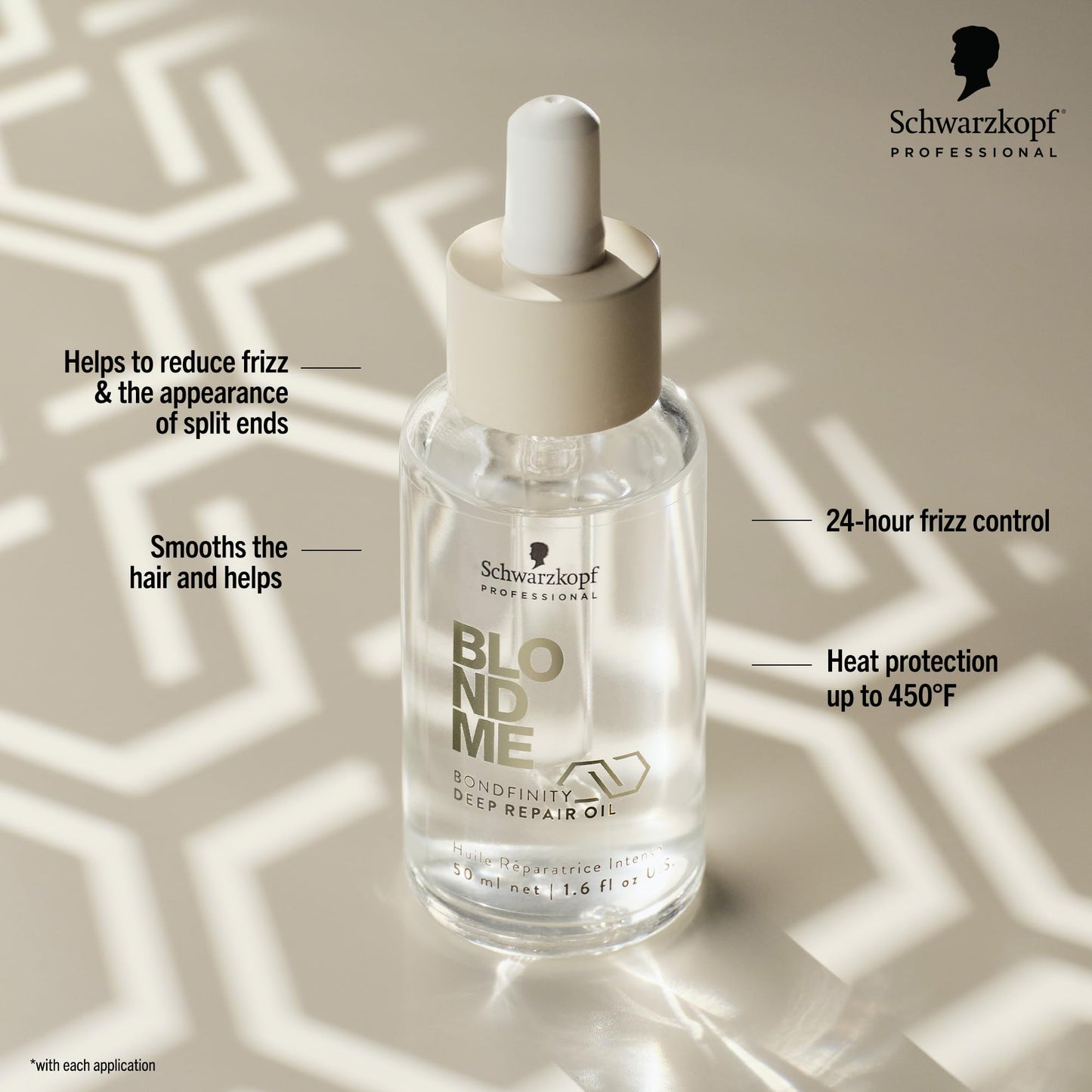 BlondMe Bondfinity Deep Repair Oil for Blonde Hair | Reduces Frizz | Heat Protection | Prevents Breakage |For Blonde, Lightened,