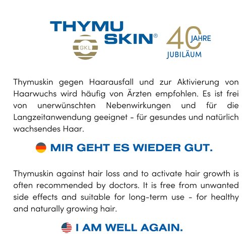 Thymuskin Med Serum Gel - Advanced Hair Peptide Serum for Hair Growth & Density - Hair Care Solution with Multi-Peptide Formula - Hydrating Serumm for Scalp Health