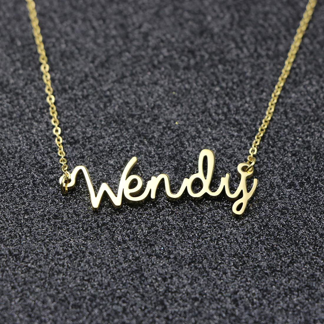 Personalized Name Necklace New Mom Bridesmaid Gift Jewelry for Wendy