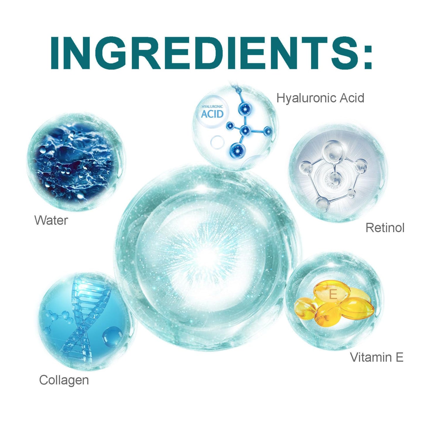 Advanced Retinol Collagen Cream for Face with 5% Hyaluronic Acid Anti-Aging Cream Anti-Wrinkle Reduce Fine Lines Lifting and Fir