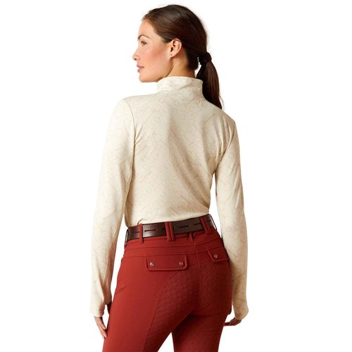 ARIAT Women's Prophecy 1/4 Zip Baselayer - Petrified Oak, X-Small