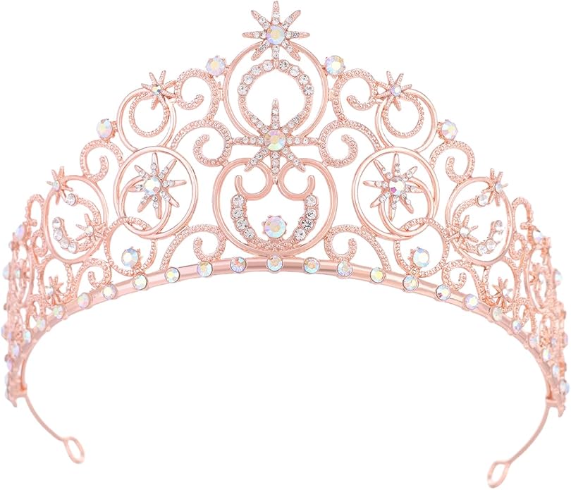 Tiaras and Crowns for Women Bubble Crown Crystal Queen Crown princess headbands for Wedding Prom Birthday Halloween Christ...