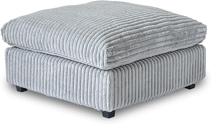 Cloud Modular Sectional Sofa, Plush Sofas for Living Room,39.37inch Ottoman,Grey