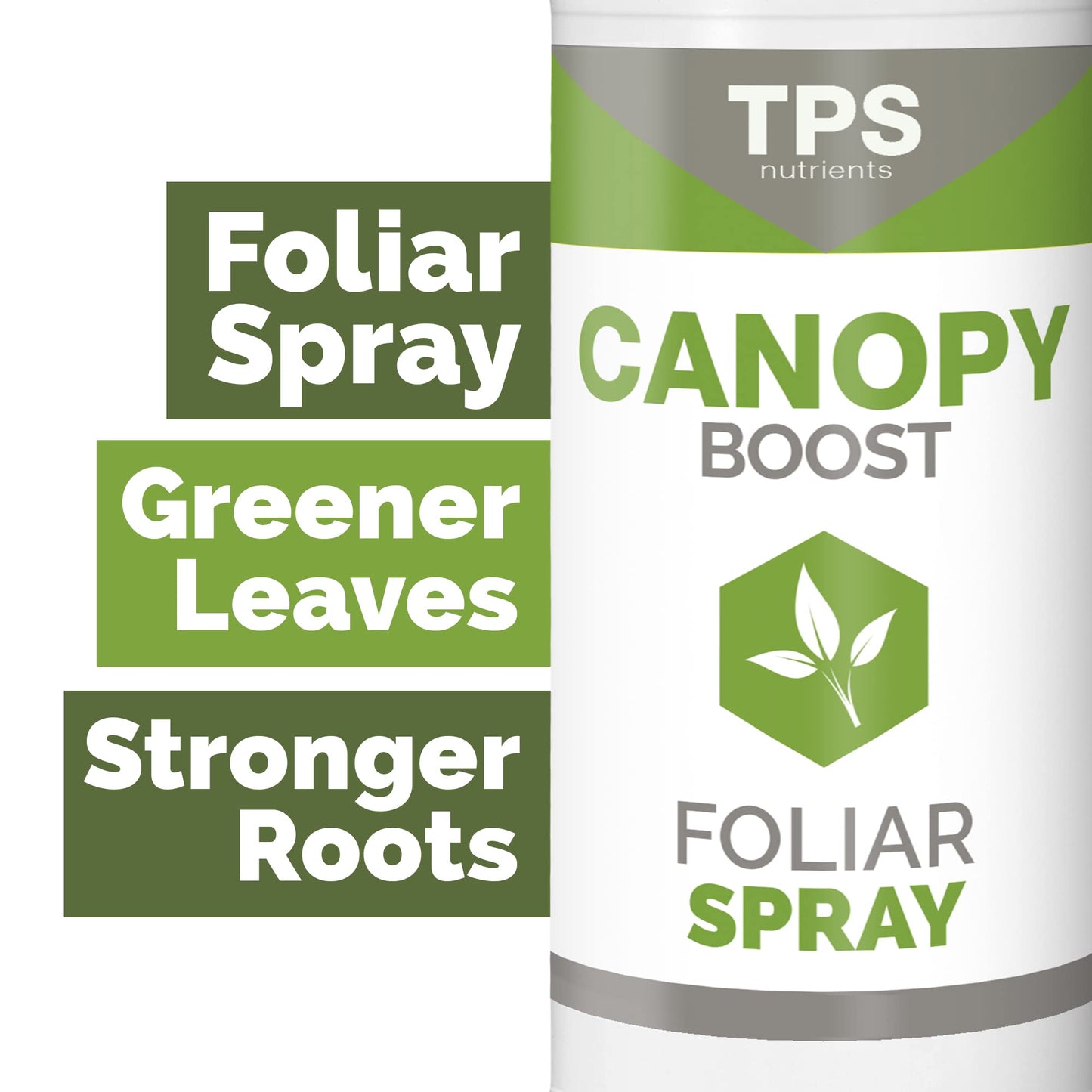 Canopy Boost Foliar Spray for All Plants, Boosts Photosynthesis and Corrects Common Yellowing by TPS Nutrients, 1/2 Pint (8 oz)