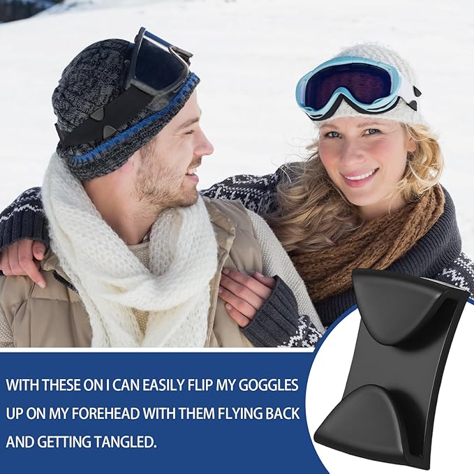 6 Pcs Goggle Clip Winter Sports Ski Helmet Goggle Clip Anti Slip Replacement for Winter Snowboard