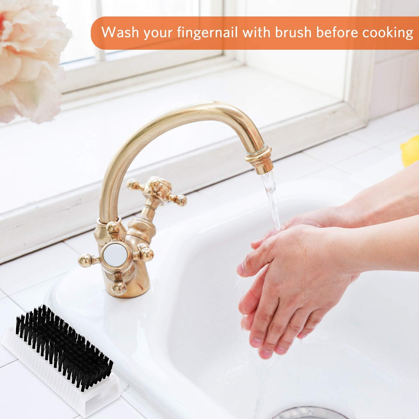 Boao 5 Pcs Nail Scrubbers Hand Scrub Brushes for Nail Cleaning Fingernail Soft Non Disposable Scrub Plastic Hands Cleaning Brush
