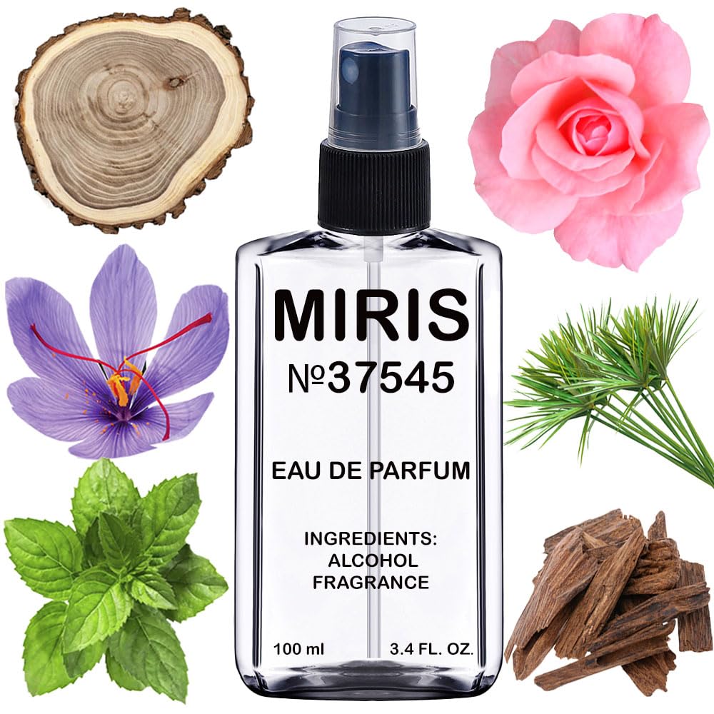 MIRIS No. 37545, Inspired by Nero Oudh, Long-Lasting Unisex Eau de Parfum for Women & Men, Spray 3.4 Fl Oz / 100 ml