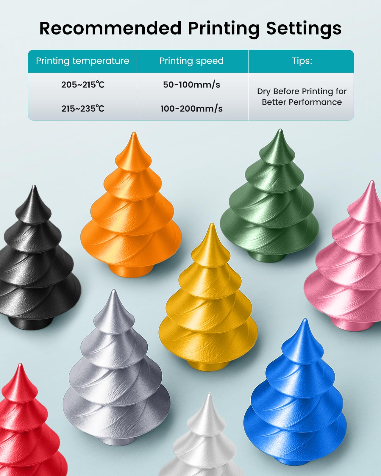 SUNLU Silk PLA+ Filament 1.75mm, Chrome Like Gloss Finish, Smooth Silk Texture, Upgraded Formula for Stable Printing, 1kg(2.2lbs) PLA Plus 3D Printer Filament, Red
