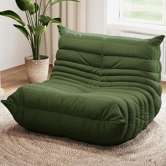Selyteramy Oversized Bean Bag Chairs for Adults, Giant Beanbag Chair with Memory Foam, Comfy Lounge Chair Lazy Sofa for Apartment, Living Room, Bedroom, Office(Teddy Fabric)