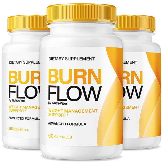 (3 Pack) BurnFlow Capsules – Daily Formula with a Clean, Natural Blend to Support Body Goals, Fitness & Health | Just 2 Burn Flow Pills a Day for an Active, Balanced Lifestyle (180 Capsules)