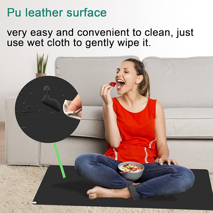 Grounding Mat for Improving Sleep, Grounding Pad for Health, Grounding Bed Mat with Grounding Cord for Better Working (35.5 * 23.6inch)