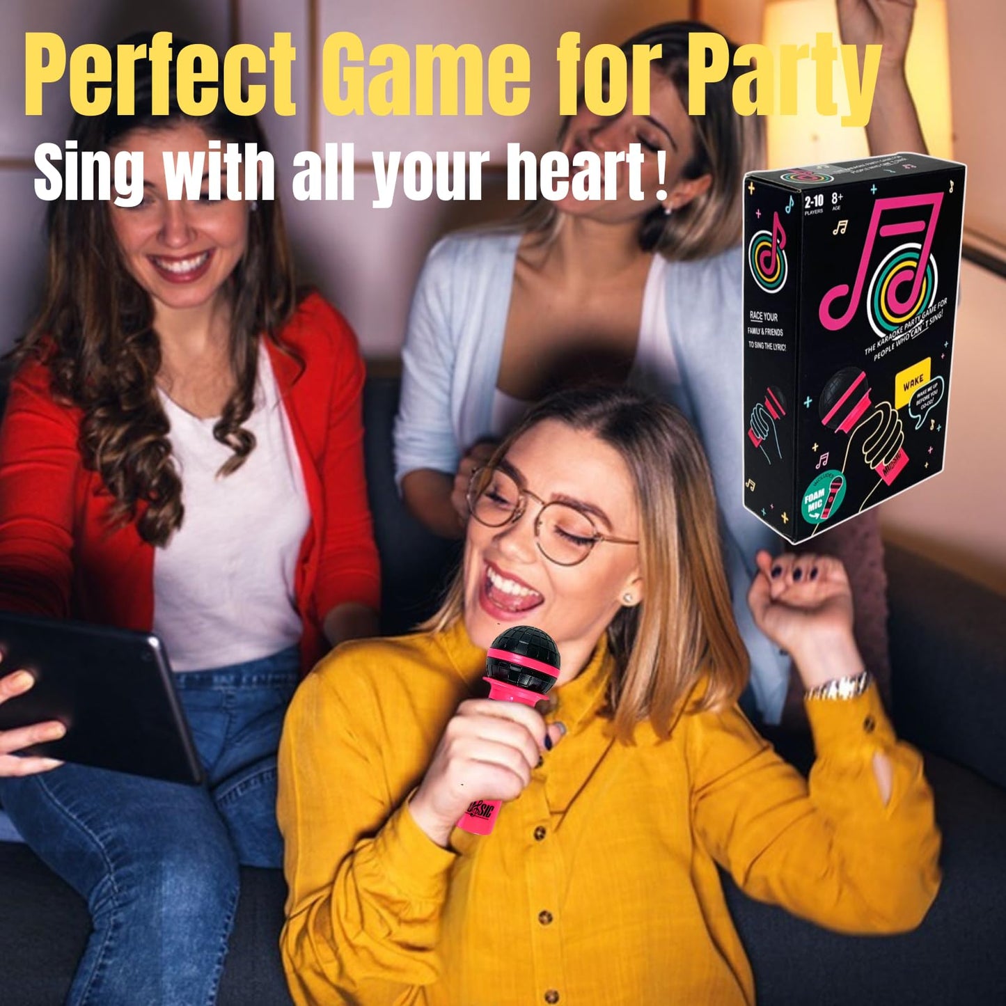 Fun Music Card Games, Music Grab Game for Family Party, Board Games for 2-10 Players, Hilarious Christmas Nights, Birthday, Outdoor Activities, Family Gathering Games for Adults and Teens