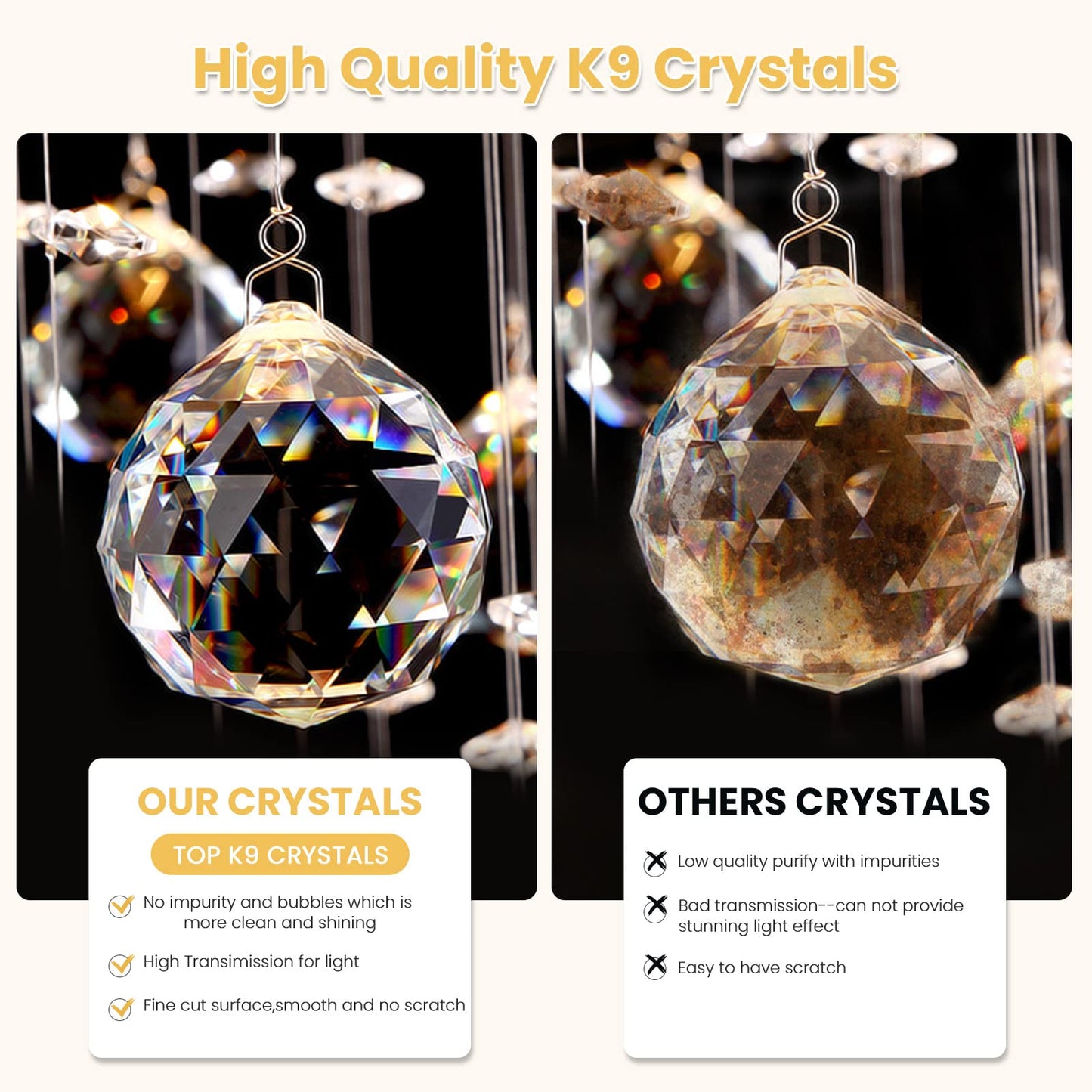 7PM Crystal Chandelier, Modern Large Spiral Raindrop Chandeliers, Flush Mount Pendant Light Fixture, Big Chandelier for High Ceiling, Entryway, Staircase, Foyer, Entrance D31.5 X H94.5