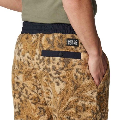 Mountain Hardwear Men's HiCamp Fleece Jogger, Corozo Nut Forests Floor Print, X-Large x Regular