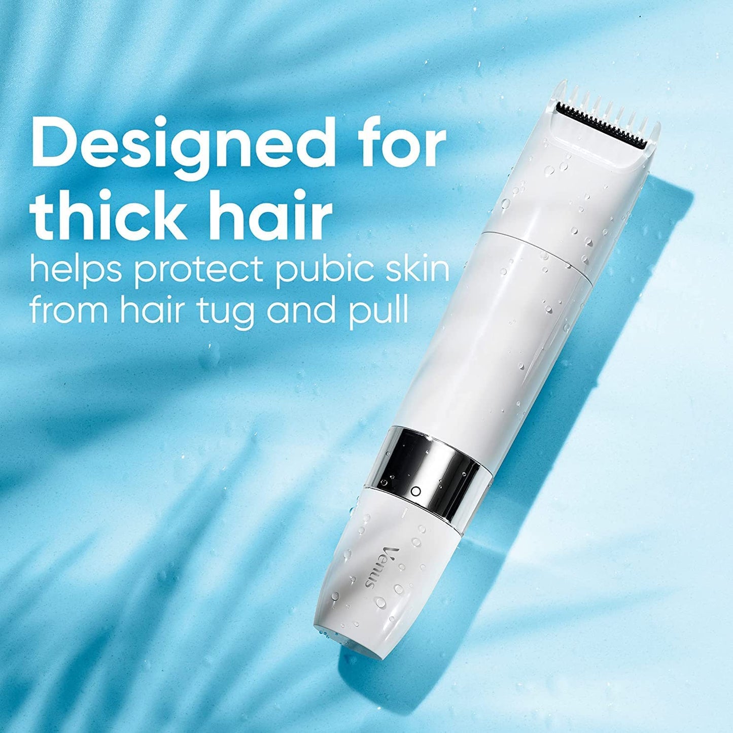 Gillette Venus Intimate Grooming Womens Electric Razor, Bikini Trimmer for Pubic Hair and Skin, Includes 1 Womens Razor, 1 Comb,