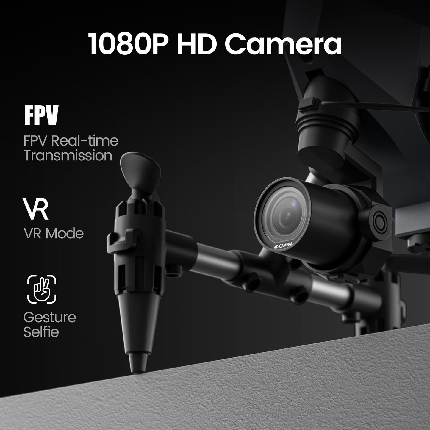 Drone with Camera for Kids 1080P, Wefone Mini Drone for Beginners Adults Small RC Dron HD FPV Quadcopter with Optical Flow Positioning, 3 Batteries, 3D Flip, One Key Start, Toy Gifts for Boys Girls