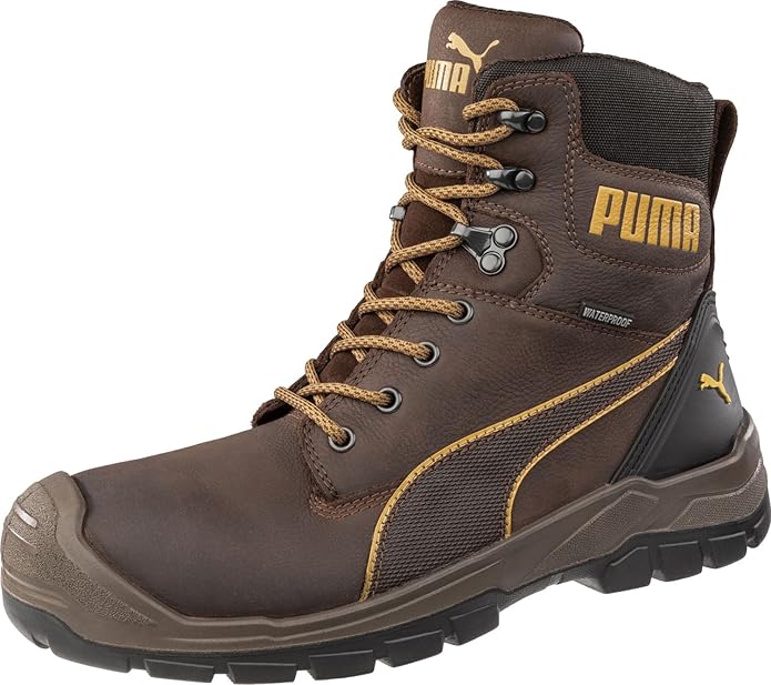 Puma Safety Men's Conquest Waterproof Composite Toe EH Side Zip Work Boot