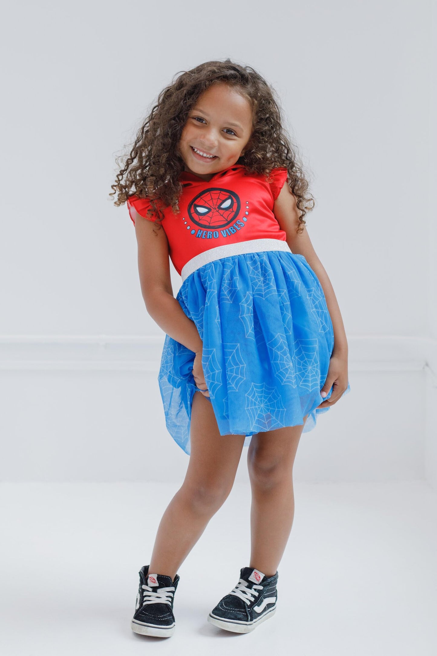 Marvel Spider-Man Toddler Girls Mesh Tulle Dress Blue 2T
