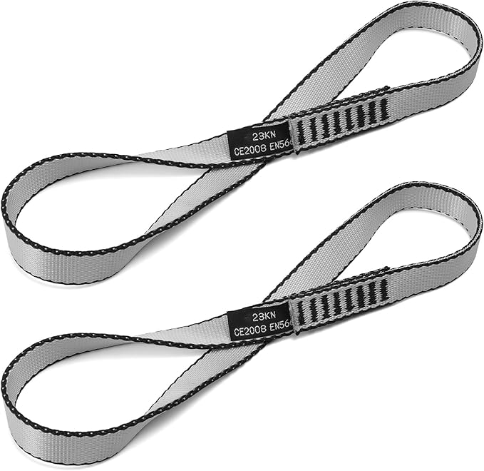 VFKENA 18MM Nylon Climbing Sling Runner 23KN CE2008/EN566 Strong Webbing Straps for Rock Climbing,Mountaineering, Rappelli...