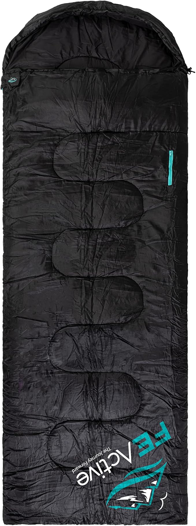 FE Active Camping Sleeping Bag - 3-4 Seasons Extra Long or Lightweight Hooded, Warm Outdoor Compact & Lightweight Sleeping...