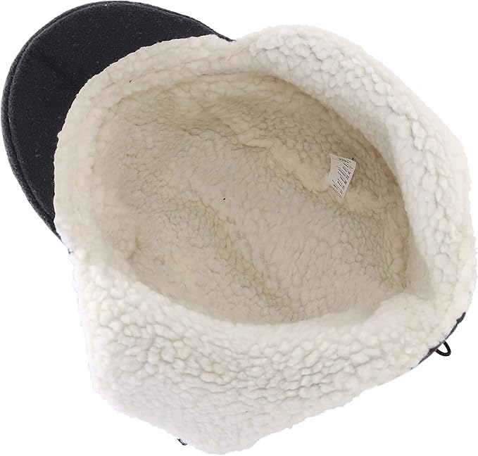 Connectyle Men's Sherpa Lined Warm Winter Hats with Visor Windproof Earflap Hat Outdoor Thermal Skull Cap Trapper Hat